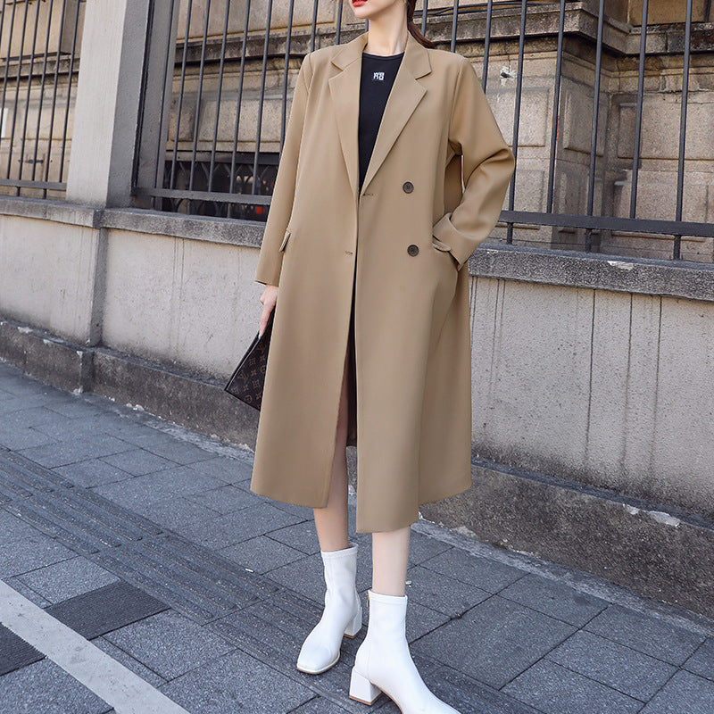 Blazer Largo Elegante para Mujeres Tallas Grandes