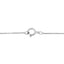 Collar de Péndulo de Diamante en Forma de Corazón de Oro Blanco de 14K