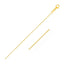 Cadena de eslabones redondos de cable de oro amarillo de 14k - 1.1mm