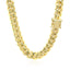 Chaîne solide Miami Cuban en or jaune 14k - 9,25 mm