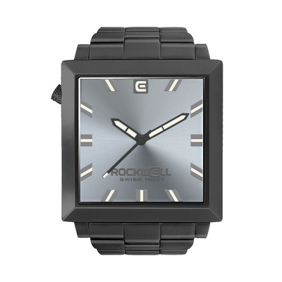 50mm2 Bold Edge Watch - 2nd Generation (Black/Silver) - Korvel