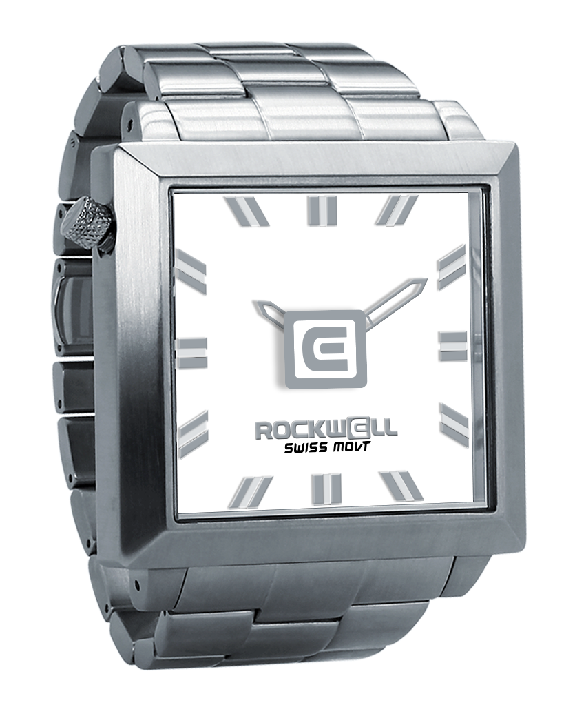Montre Argent/Blanc 50mm2