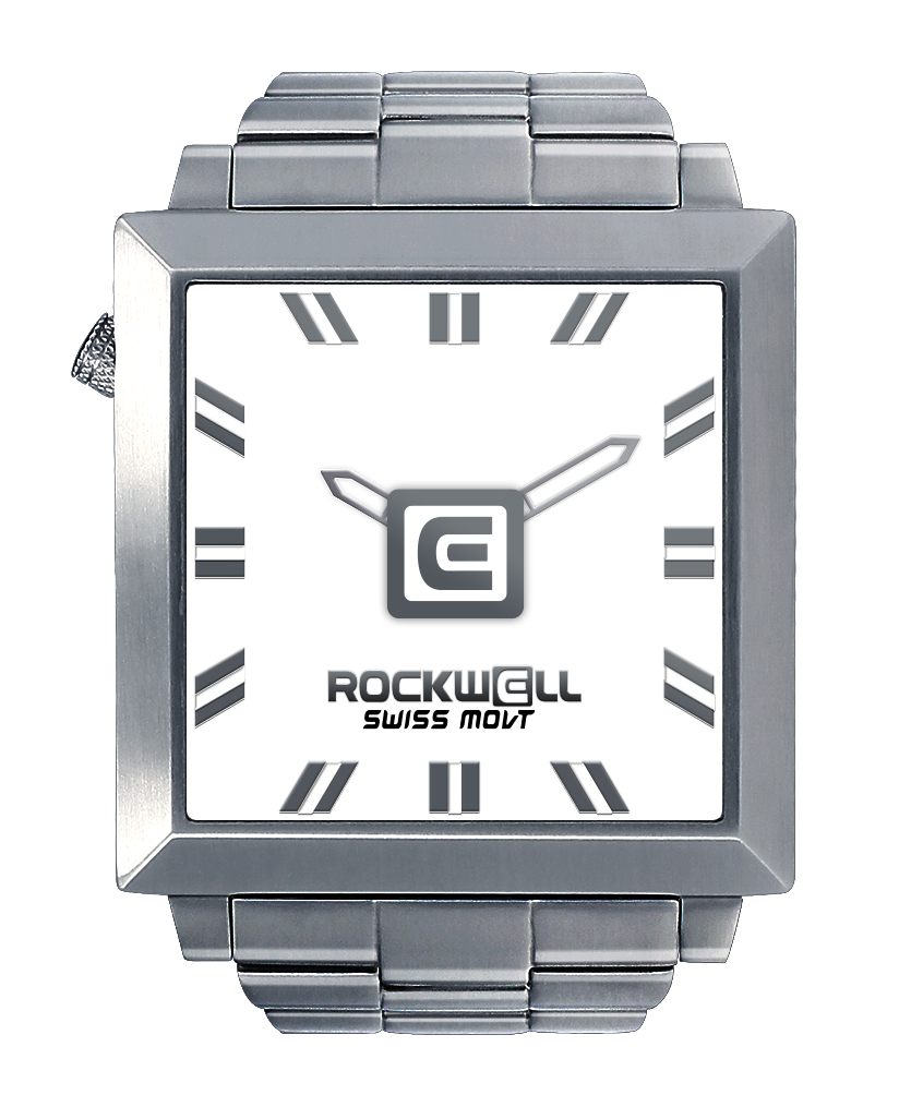 Montre Argent/Blanc 50mm2