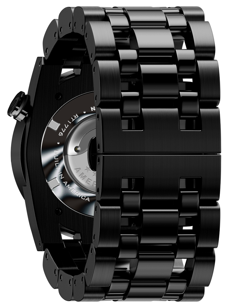 Montre automatique 50 mm - Édition Lincoln (Noir/Argent)