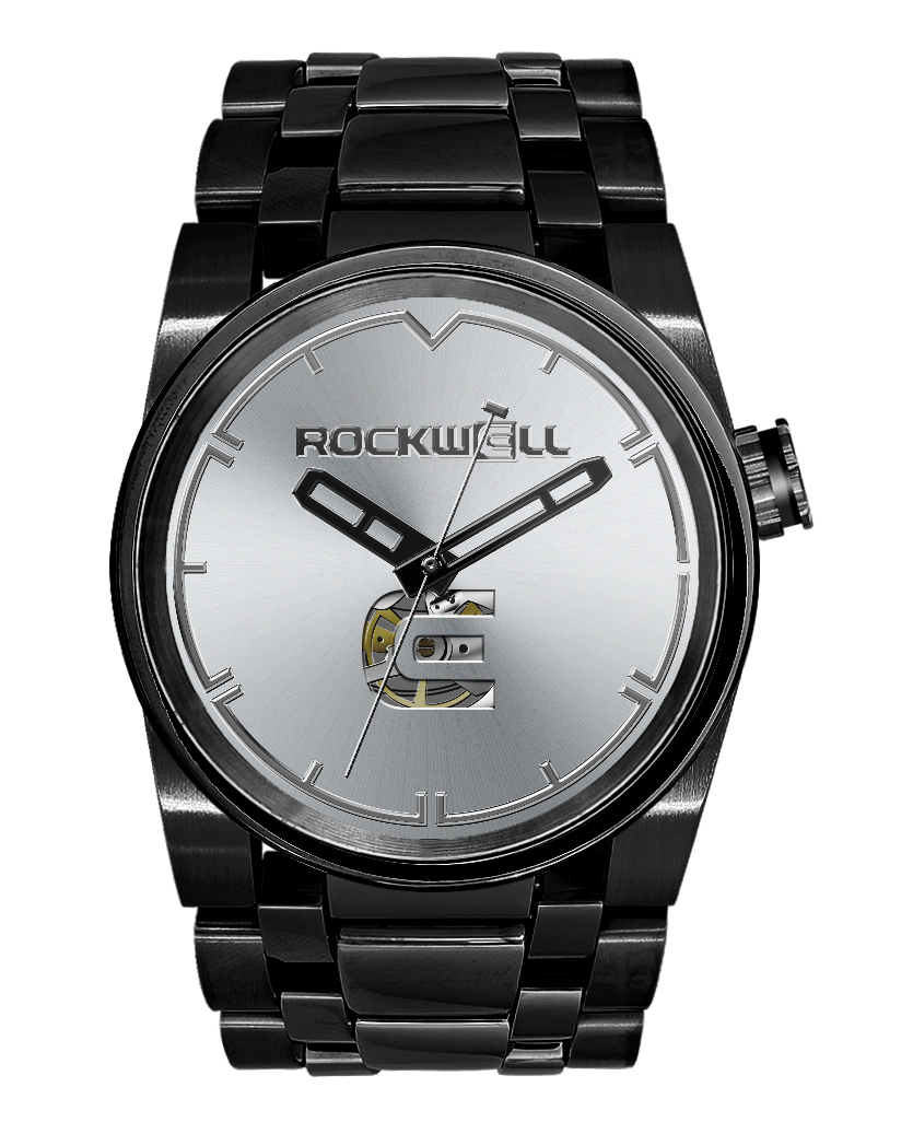 Montre automatique 50 mm - Édition Lincoln (Noir/Argent)