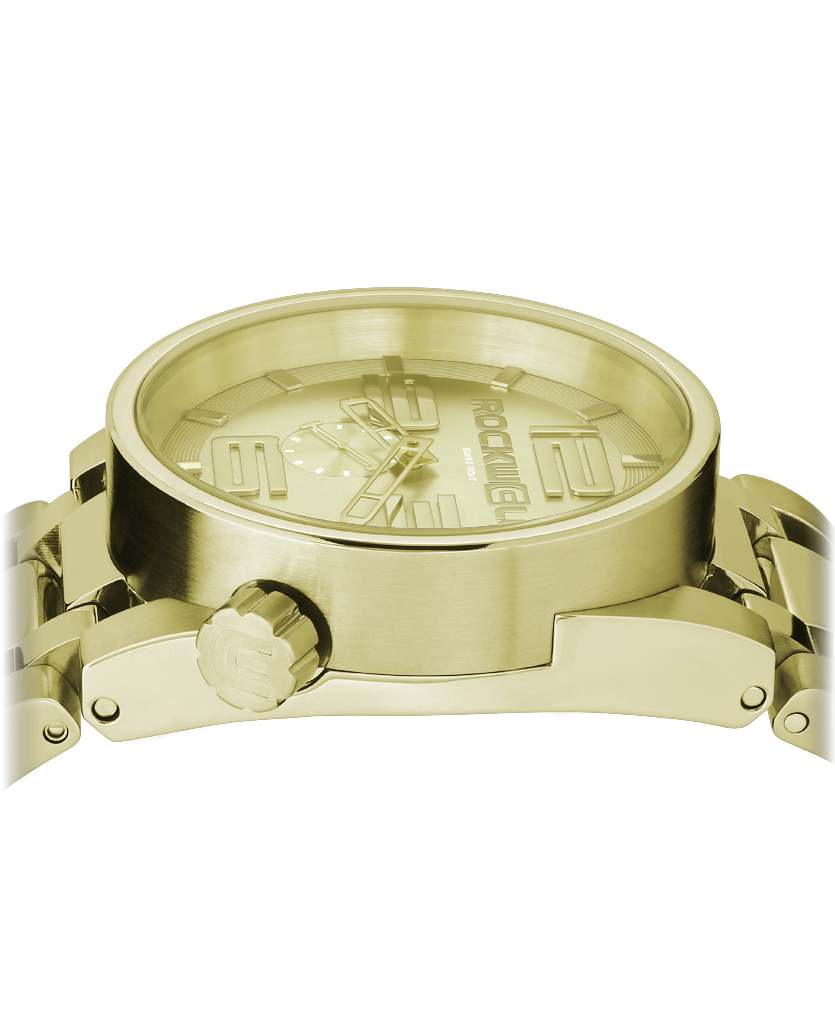 Bold 50mm Gold Luxury Watch - Korvel