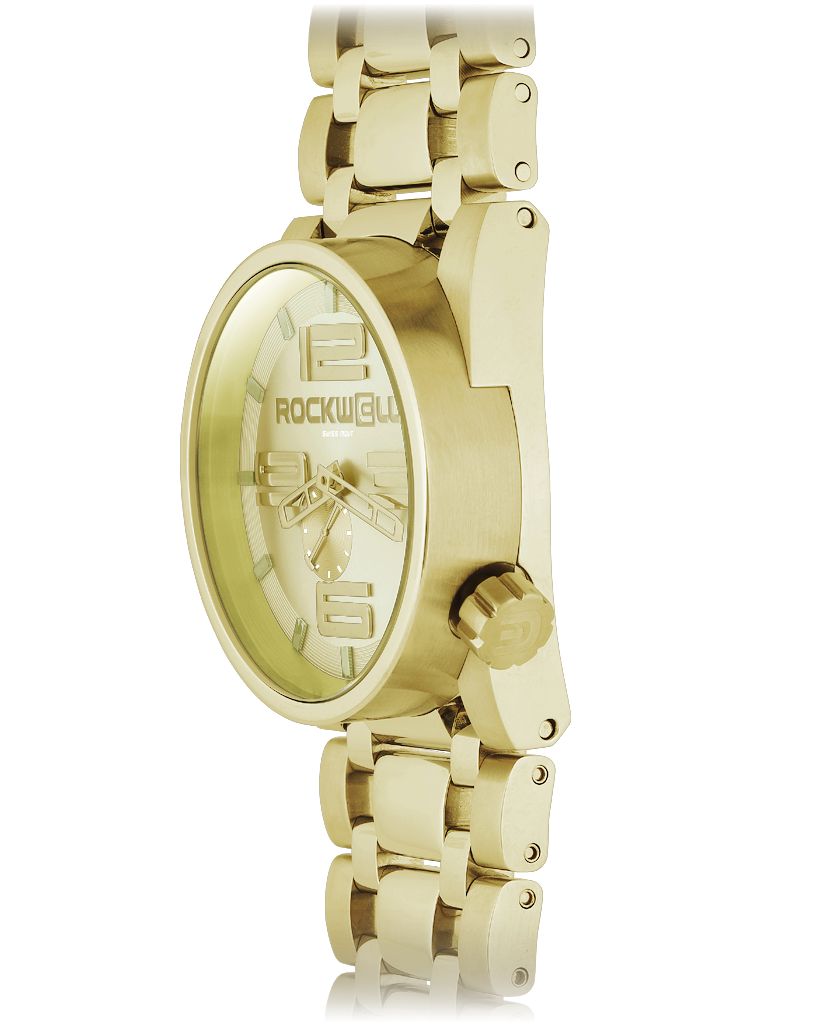 Bold 50mm Gold Luxury Watch - Korvel