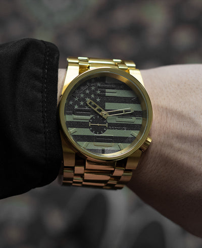 Bold 50mm Gold Recon Edition Watch for Adventurers - Korvel