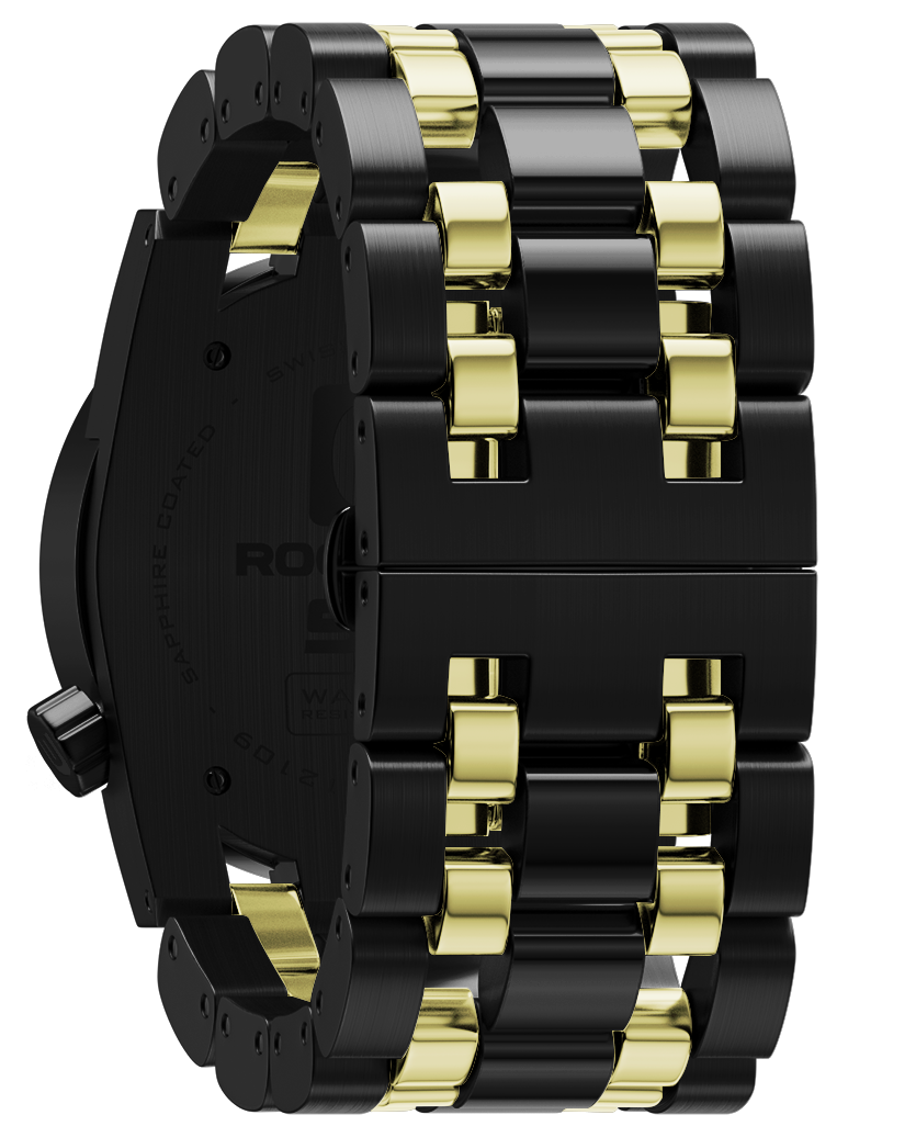 Reloj Black/Gold Edición Ricky James de 50 mm