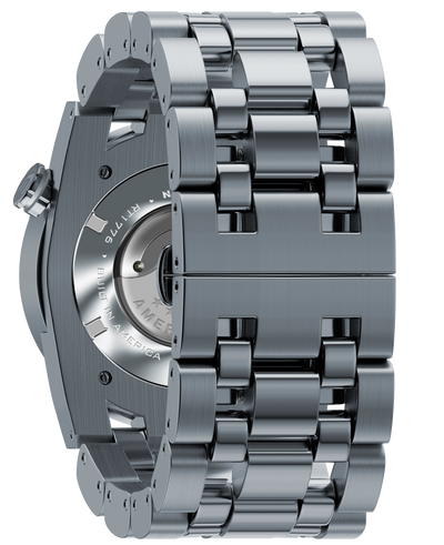 50mm Automatic Watch - Washington Edition (Silver/Black) - Korvel