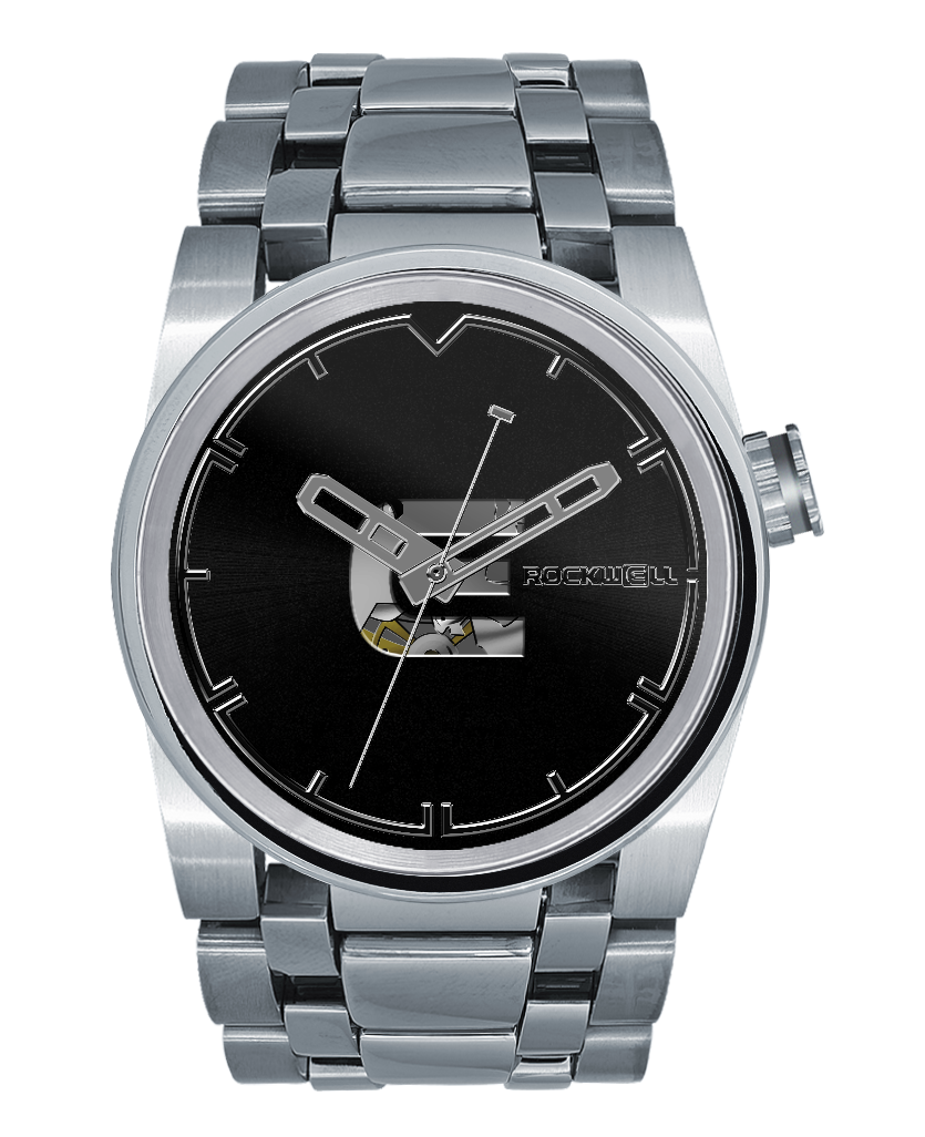 50mm Automatic Watch - Washington Edition (Silver/Black) - Korvel