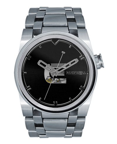 50mm Automatic Watch - Washington Edition (Silver/Black) - Korvel