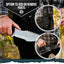 Tracker D2 Bushcraft Survival Knife Set - Ultimate Outdoor Companion (Black & Orange) - Korvel