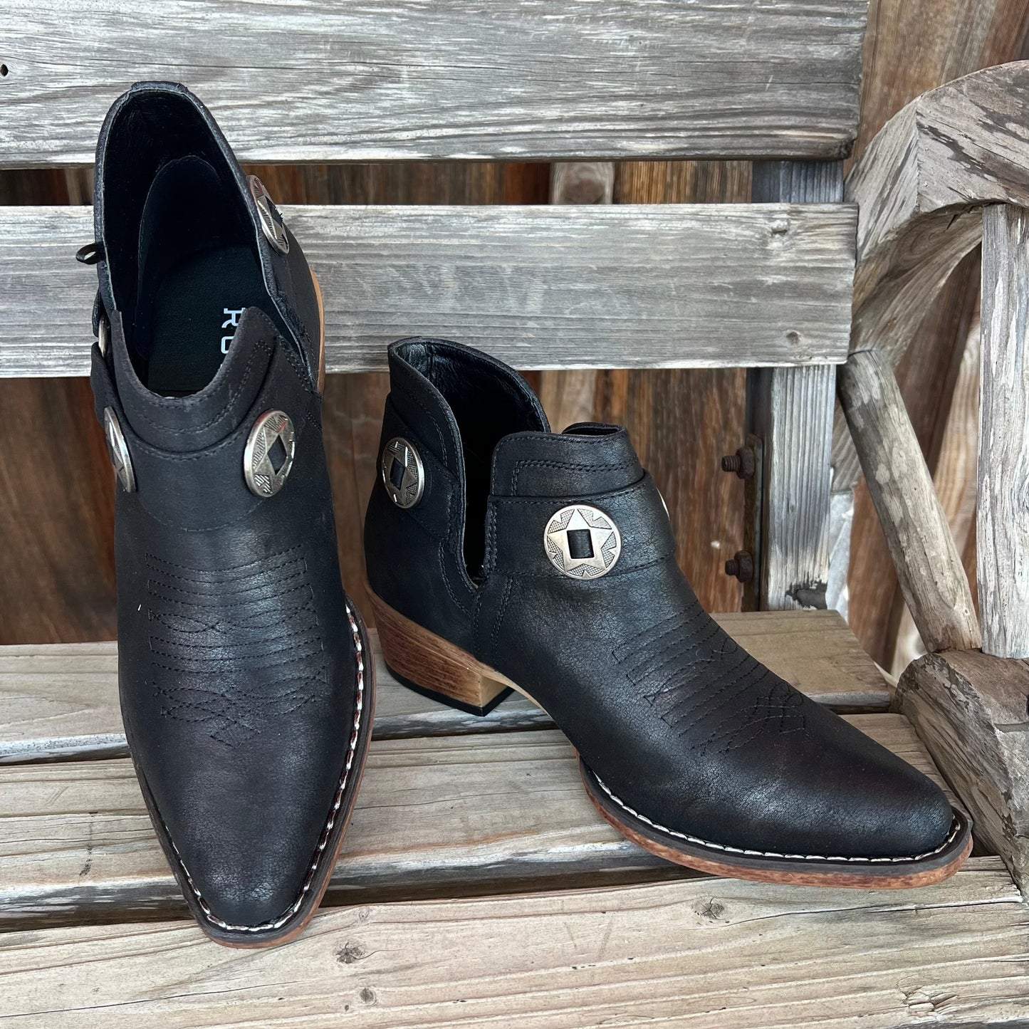 Roper Ava Vintage Harness Ankle Booties - Korvel