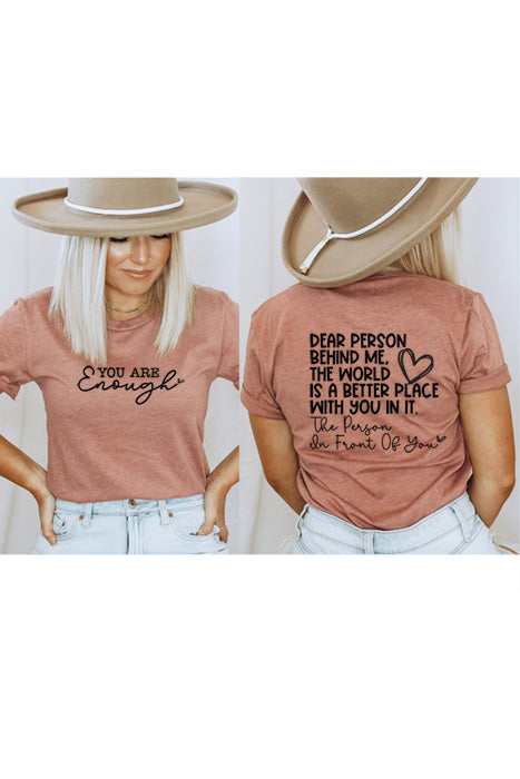 You are Enough Unisex T-Shirt - Korvel