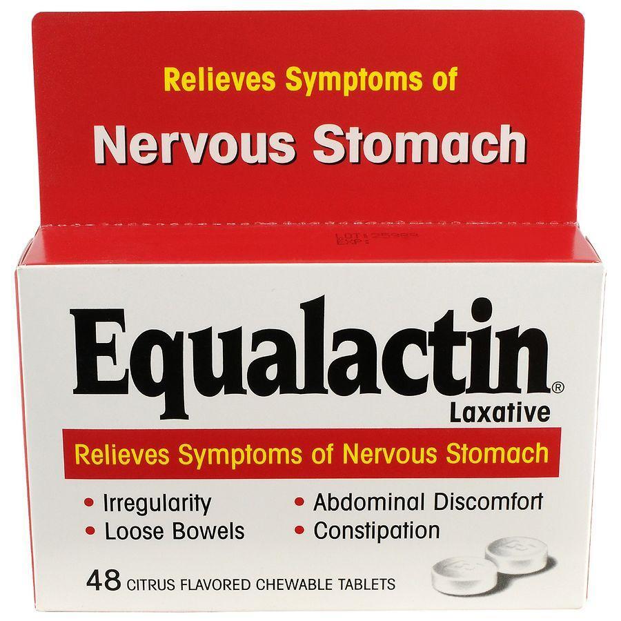Comprimés à mâcher Equalactin Laxatif, Saveur Agrumes - 48 Comptes