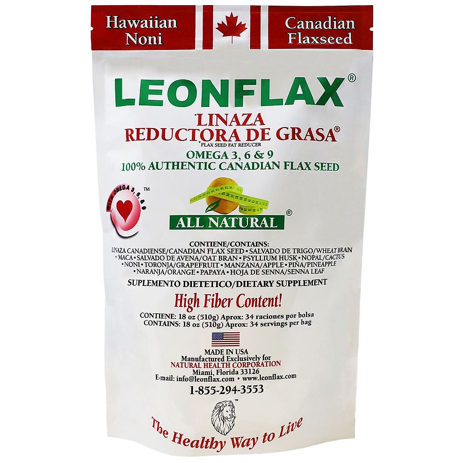 Leonflax® Canadian Flaxseed Dietary Supplement – 100% Natural (18 oz)