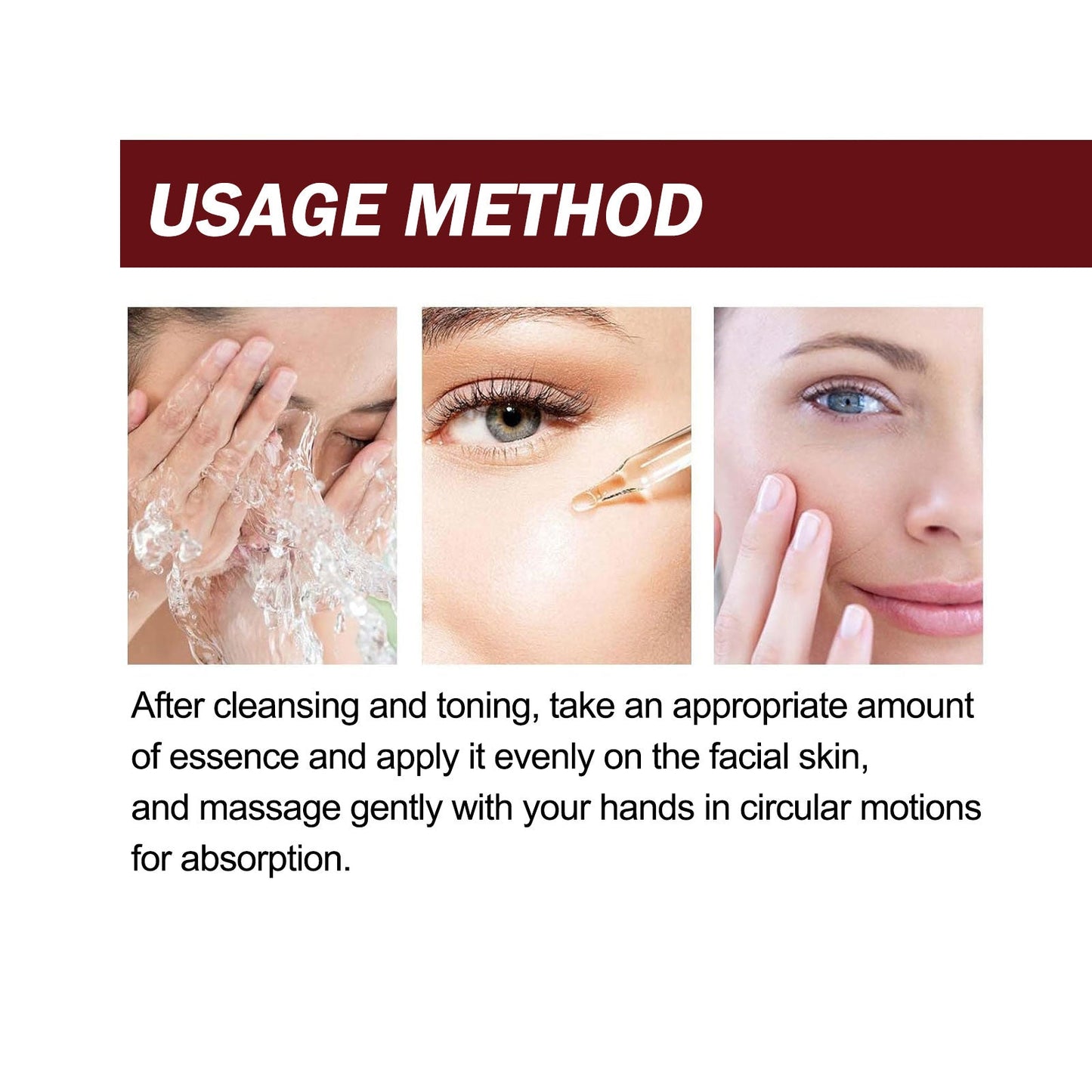 Peptide Face Serum, Fade Out Fine Lines On Your Forehead Skin Moist Hydrating Anti-Aging Essence - Korvel
