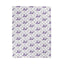 Couverture en velours à fleurs violettes