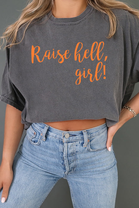 Raise Hell Girl Oversized Tee 5117CC - Korvel