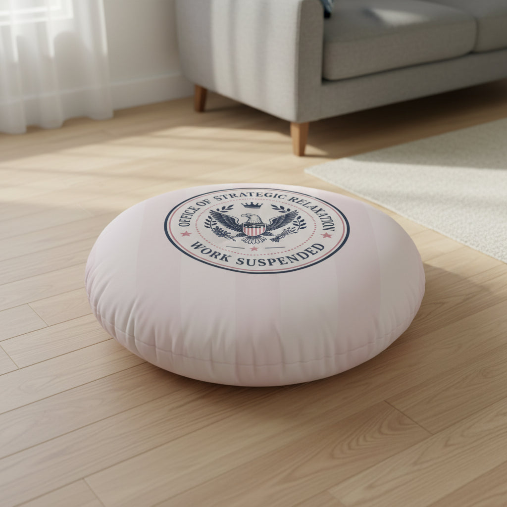 Bureau de la Détente Stratégique – Coussin de Sol Rond