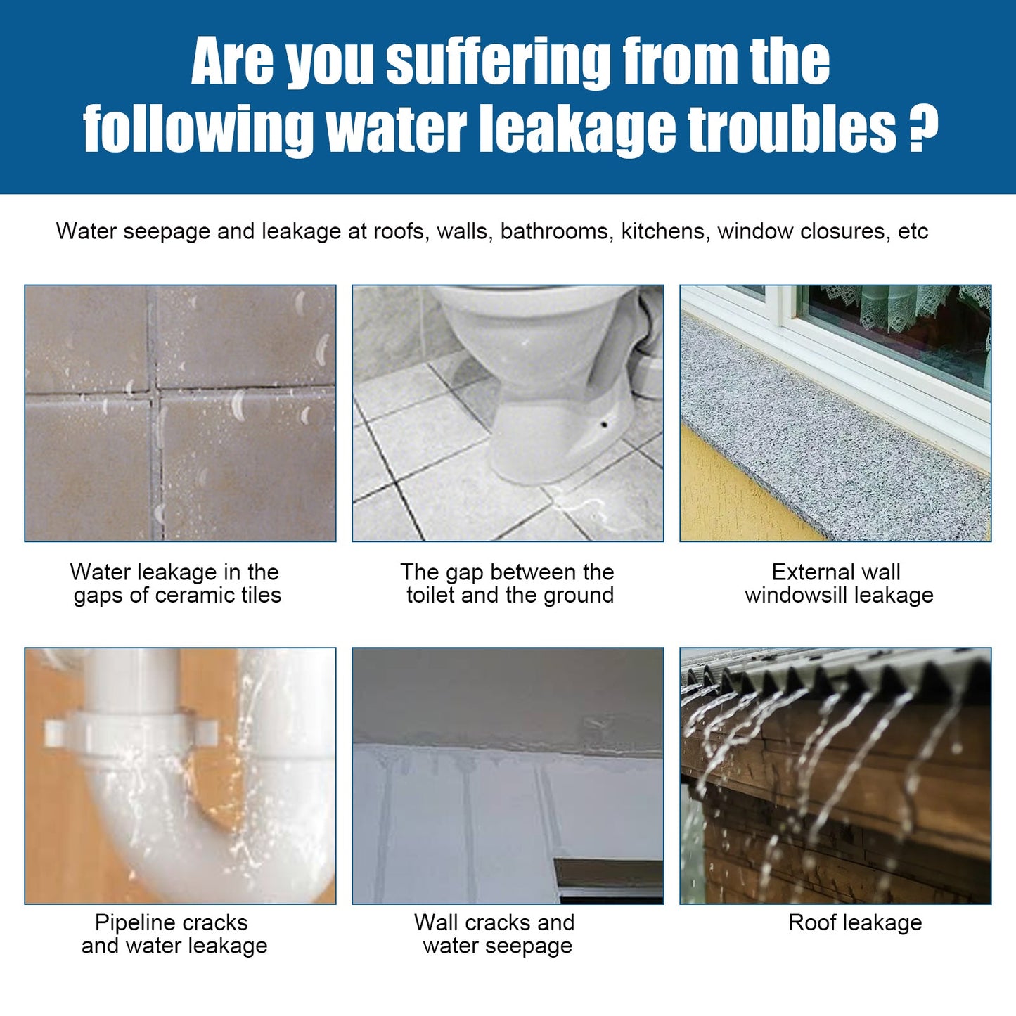 Transparent Waterproof Glue Transparent Waterproof Paint Toilet Balcony Free Brick Roof Leak Proof Glue - Korvel