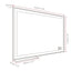 48x24 inch LED bathroom makeup mirror wall mounted adjustable light anti fog touch switch with memory intelligent large bathroom - Korvel