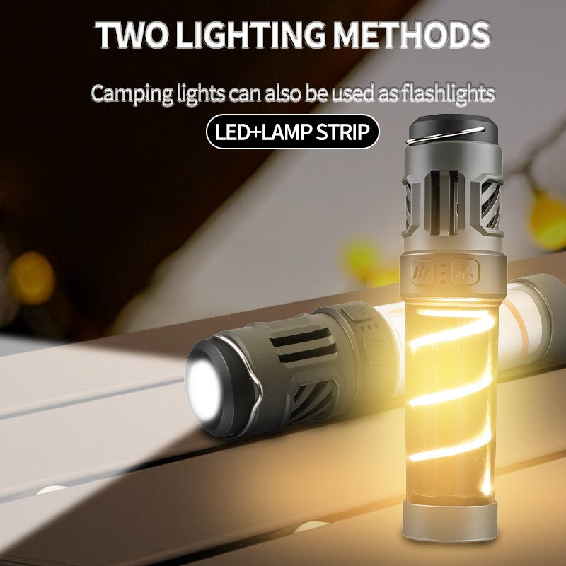 New LED mosquito repellent camping light outdoor lighting flashlight multifunctional camping light tripod camping light - Korvel