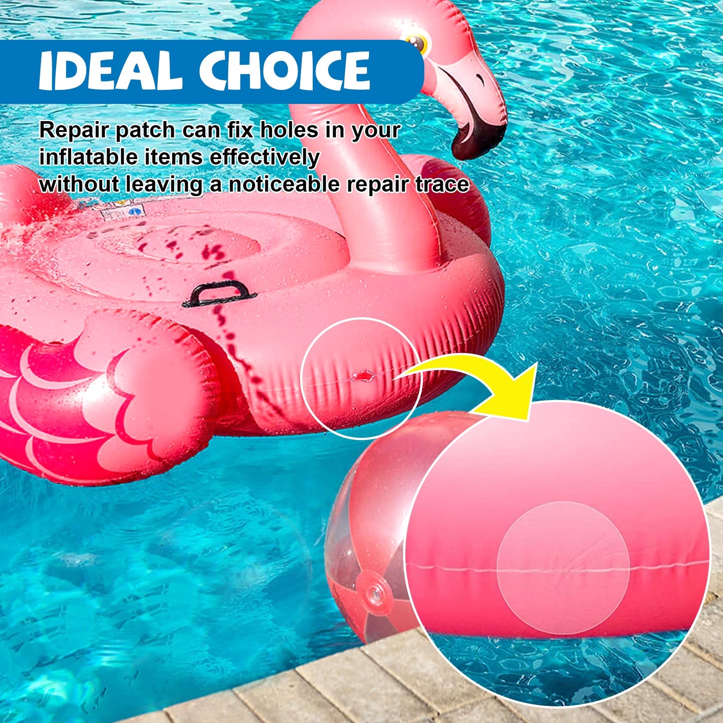 Swim Ring Repair Kit - Self-Adhesive Waterproof Patch