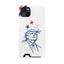 Minimal Line Portrait MagSafe iPhone Case — Say Less Edition