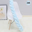 1Pcs 1M/2M/3M Baby Handmade Nodic Knot Newborn Bed Bumper Long Knotted Braid Pillow Baby Bed Bumper Knot Crib Infant Room Decor - Korvel