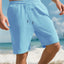 Men's Striped Jogger Shorts with Multi-Bag Design