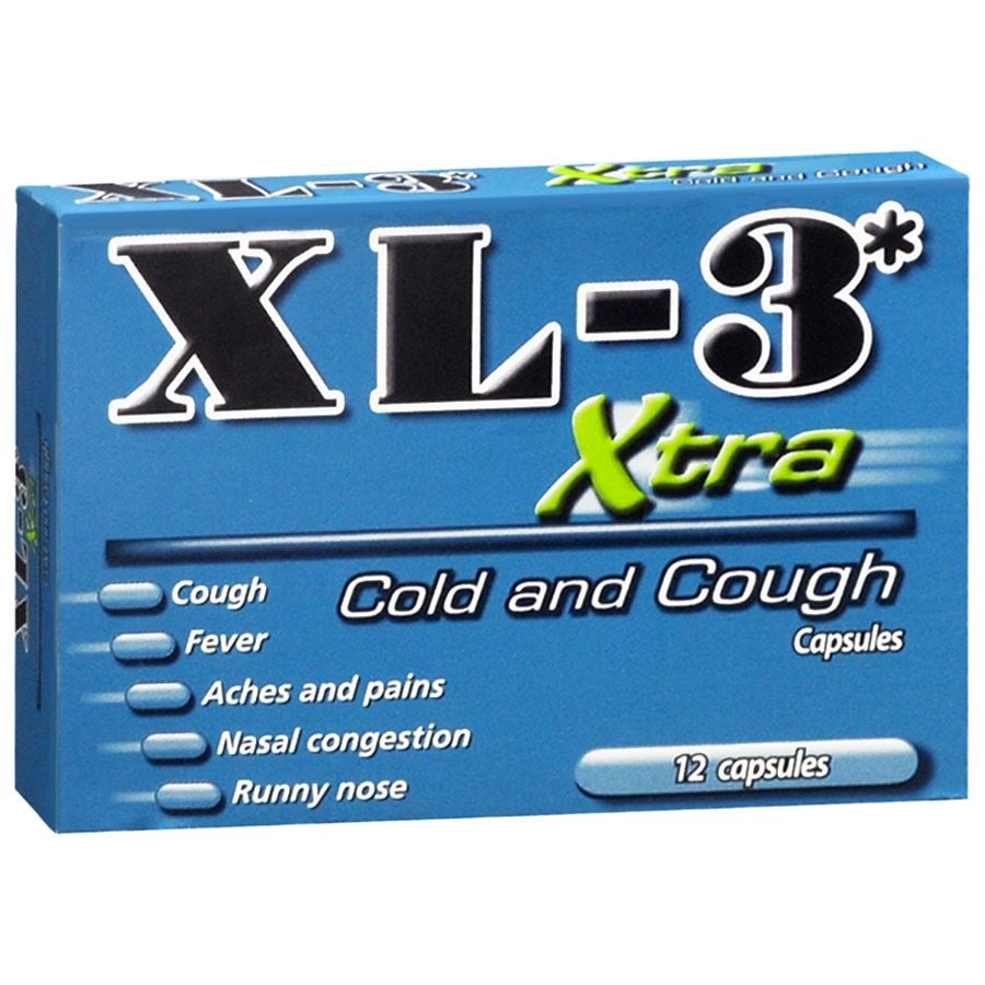Cápsulas Xtra XL 3 para el resfriado y la tos