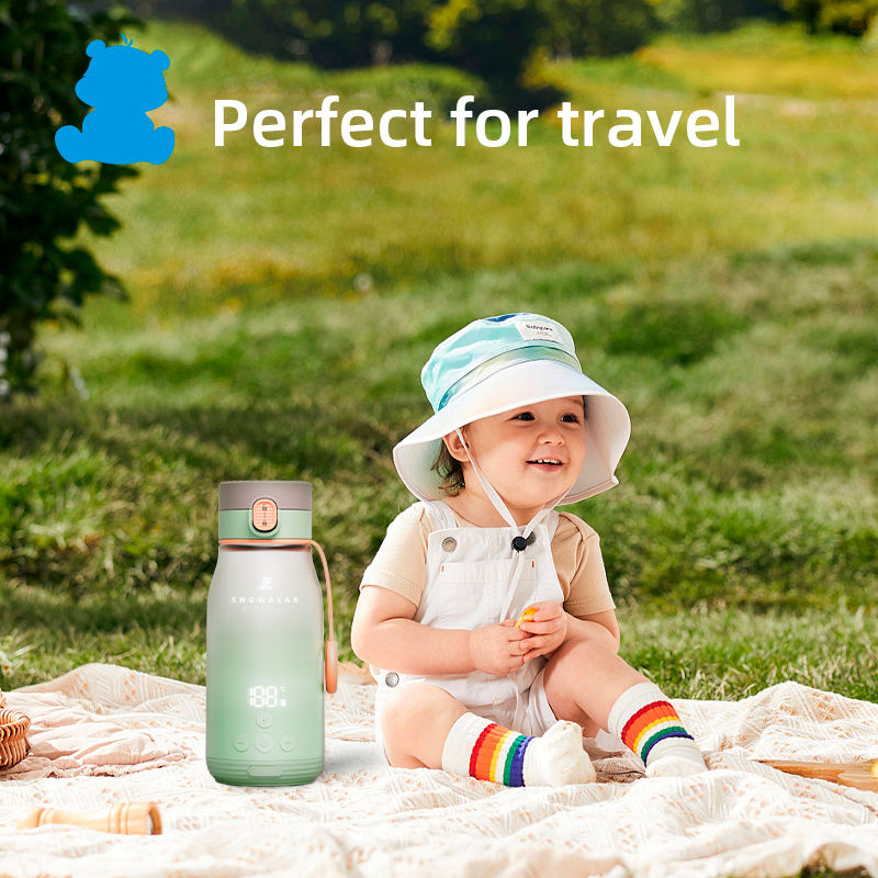 Portable rechargeable smart milk kettle heated Baby Milk Travel Water Kettle - Korvel
