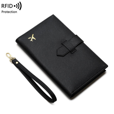 Billetera Portapasaportes Premium RFID Anti-Magnética