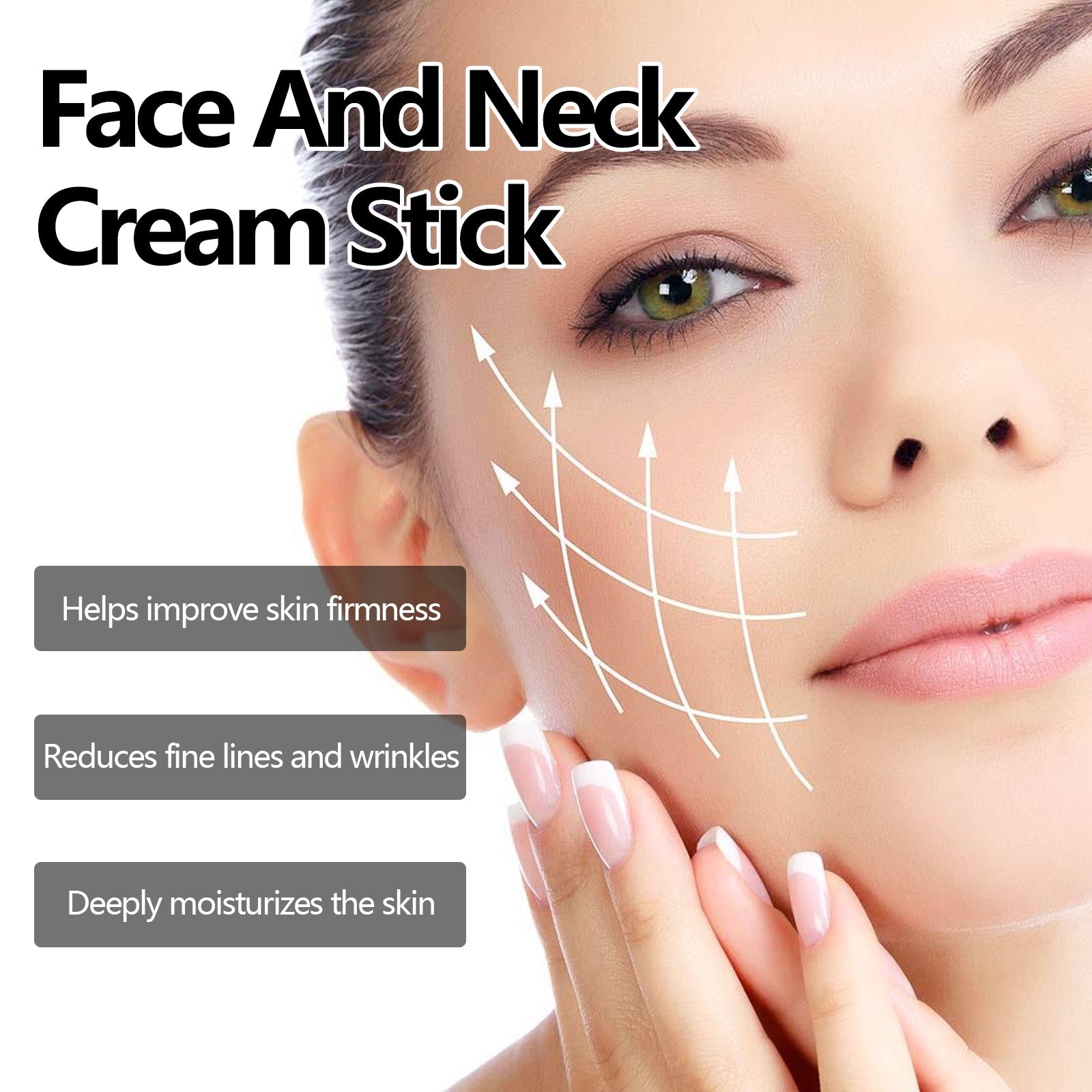 Face And Stick Neck Cream, Lift Firming And Reduce Neck Lines Facial Neck Care Moisturizing Beauty Cream - Korvel