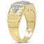 14K Yellow Gold Plated Diamond Cocktail Ring