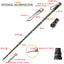 Outdoor defense Tactical stick Alpenstock Hiking Camping equipment Multifunctional folding tools Walking Sticks - Korvel