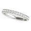 14k White Gold Prong Set Diamond Wedding Band (1/3 cttw)