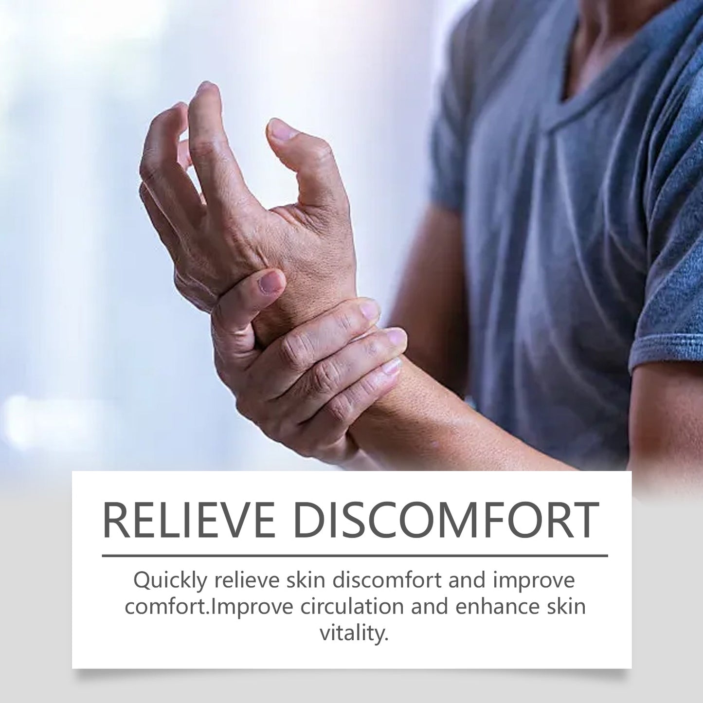 Crème de massage topique apaisante douce Comgrass