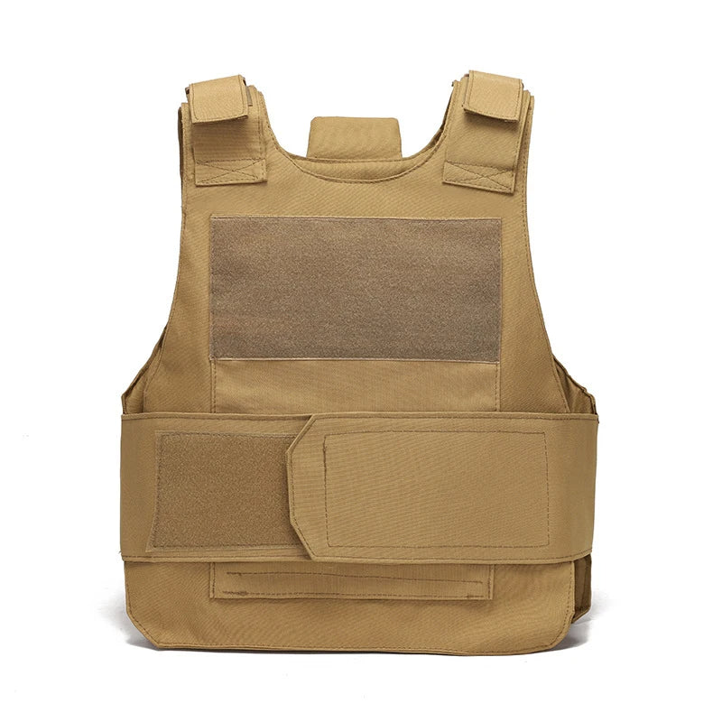 Tactical Army Vest Multi functional Armor Plate Tactical Carrier Vest CP Camo 800D - Korvel