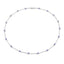 1.80 Carat Genuine Tanzanite Necklace in .925 Sterling Silver