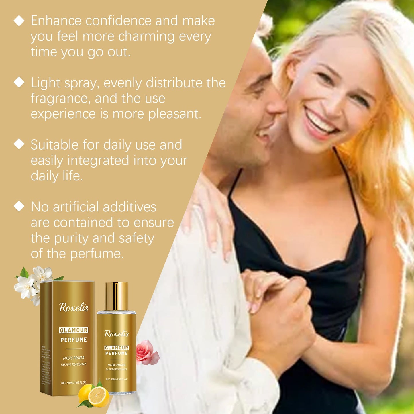 Charm Cologne Natural Fresh Light Elegant Charm Atmosphere Dating Light Fragrance Lasting Fragrance Elegant Perfume - Korvel