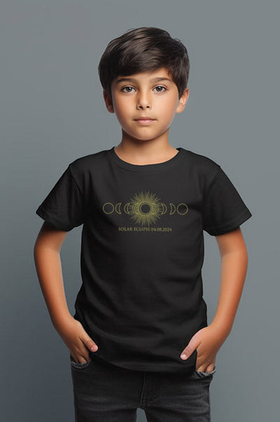 Kids' Solar Eclipse Graphic Tee - Unisex Comfort - Korvel