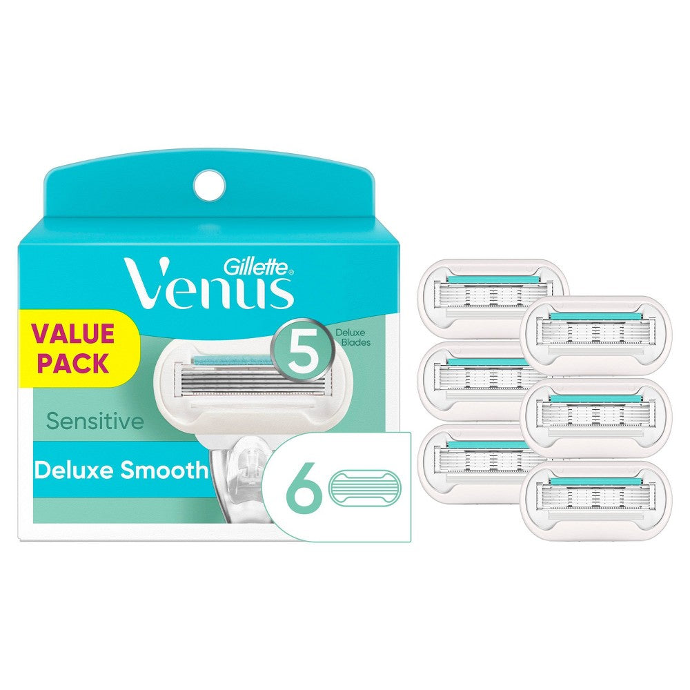 Gillette Venus Deluxe Smooth Sensitive Razor Blade Refills