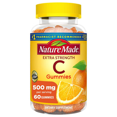 Nature Made Extra Strength Vitamin C Gummies, 500 Mg, Tangerine Flavor