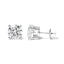 Boucles d'oreilles en diamant lab-grown en or blanc 14K certifiées IGI