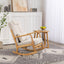 Chaise Berçante Rembourrée Classique avec Coussin Lombaire