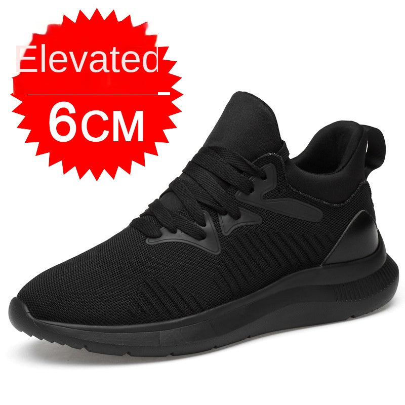 Men's shoes breathable men's casual shoes invisible height increasing shoes mesh sports shoes - Korvel