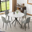 Dining Chairs Set of 4, Modern Kitchen Dining Room Chairs, Velvet Dining Chair Upholstered Cushion Seat and Sturdy Metal Legs - Korvel